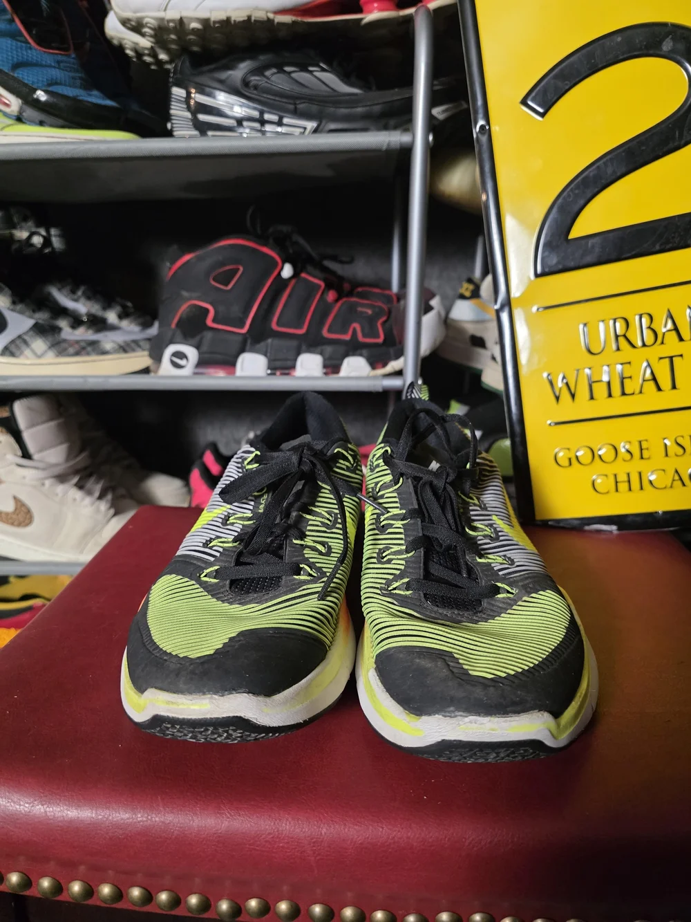 🔥 Nike Men's Free Black Neon Yellow Orange Running Sneakers Size 9.5 - Picture 5 of 9